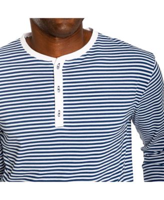 Men's Men s Organic Cotton Jersey Long Sleeve Pajama Henley Top