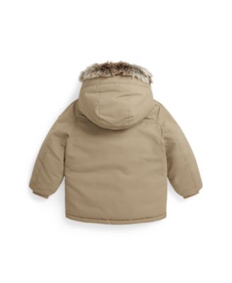 Toddler and Little Boys 2-7 Faux-Fur-Trim Down Parka
