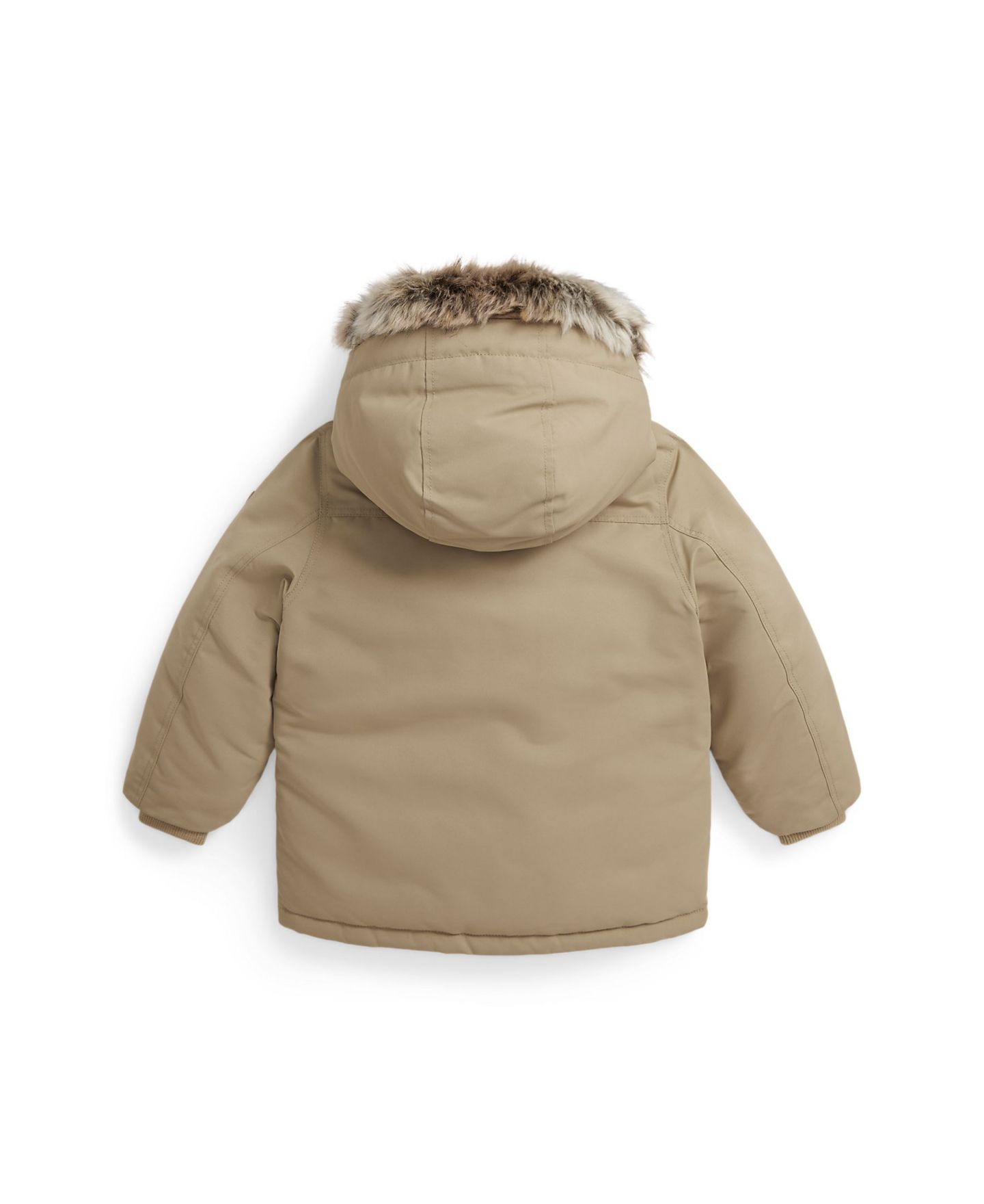 Куртка Polo Ralph Lauren Faux-Fur-Trim Down Parka для мальчиков, цвет: Хаки — фото 2