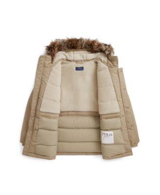 Big Boys Faux-Fur-Trim Down Parka