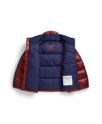 Toddler and Little Boys Logo Down Hooded Jacket