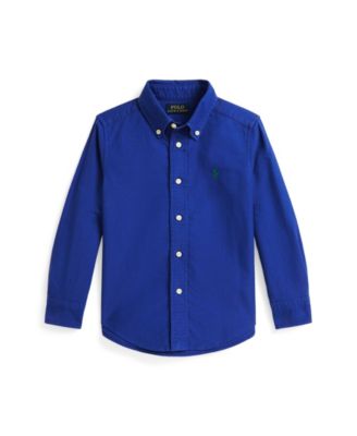 Toddler and Little Boys Garment-Dyed Cotton Oxford Shirt