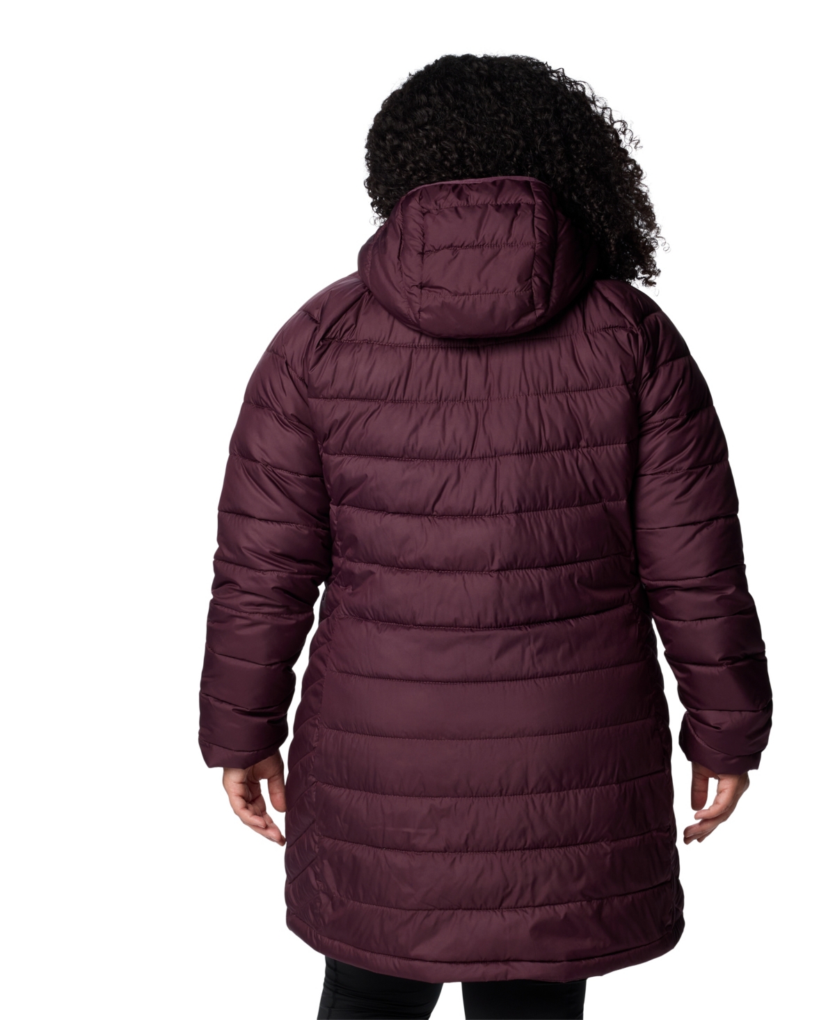Columbia Plus Size Powder Lite Ii Mid Jacket In Purple
