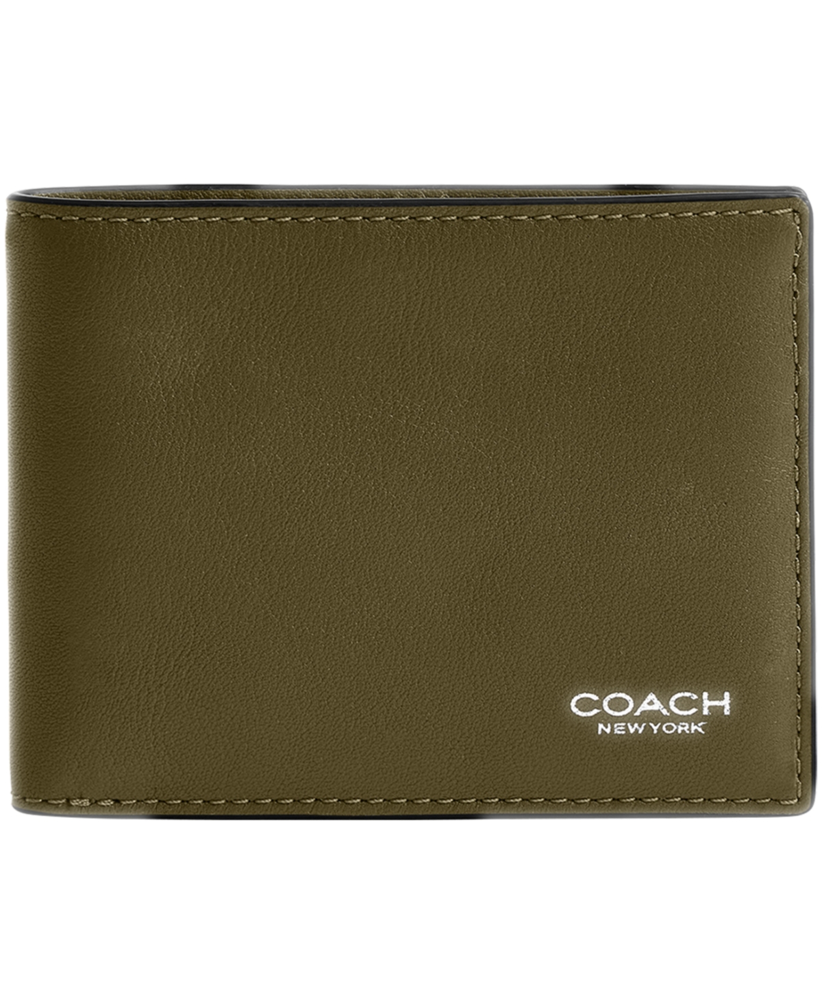 Coach Men's Slim Billfold Natural Full-Grain Leather Wallet