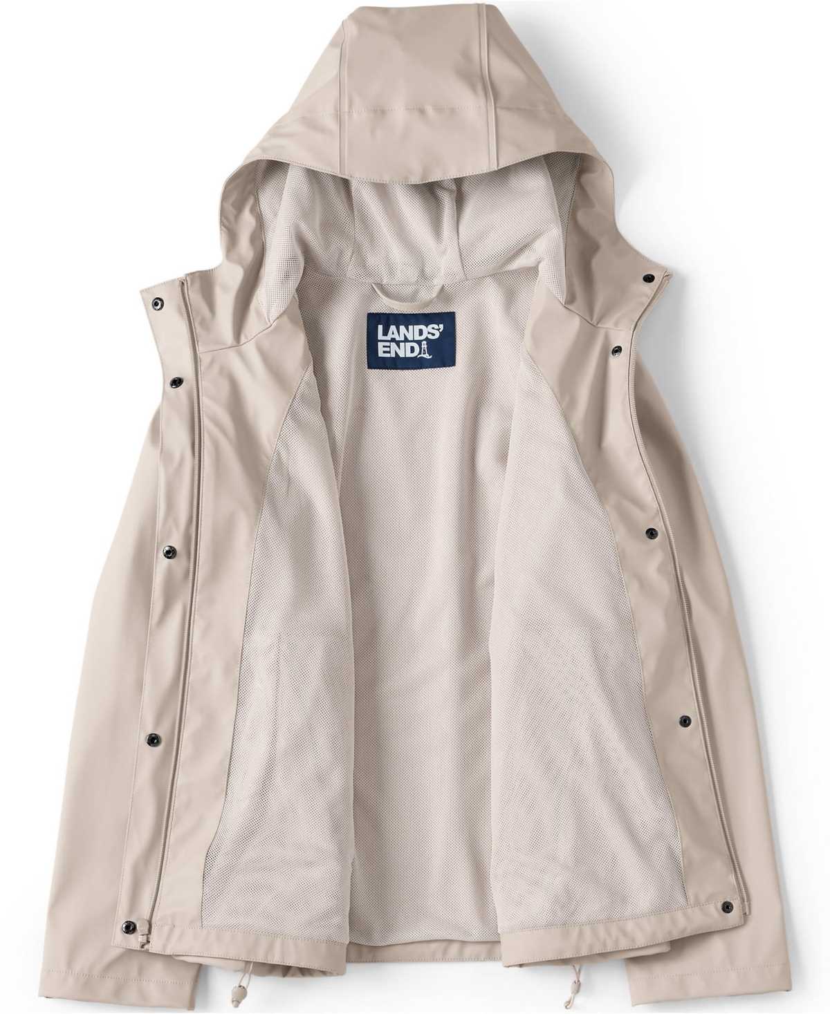 Lands' End Women's Squall Waterproof Rain Slicker Jacket