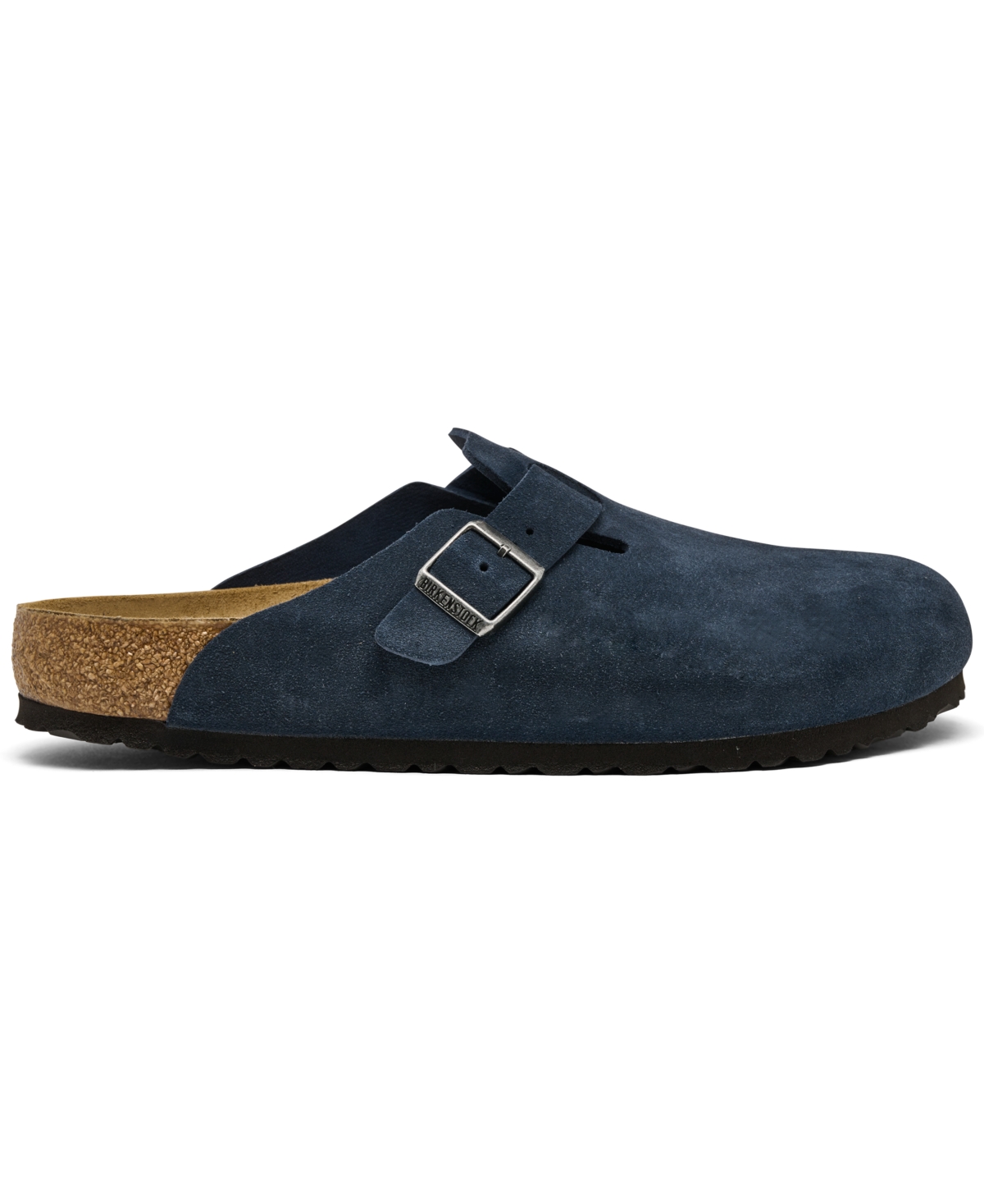 Birkenstock Men's Boston Suede Leather Birko-flor Clogs From Finish Line In Blue