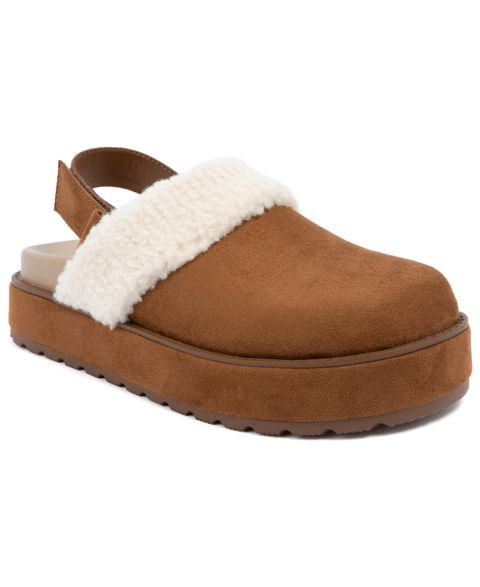 Женские сабо Sugar Cabin Fur Slingback, цвет: Коньячный