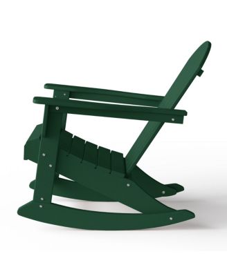 Outdoor Patio Porch Rocking Adirondack Chair (Set of 2)