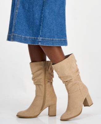 Women's Reneee Scrunch Mid Shaft Boots, Macy's Exclusive