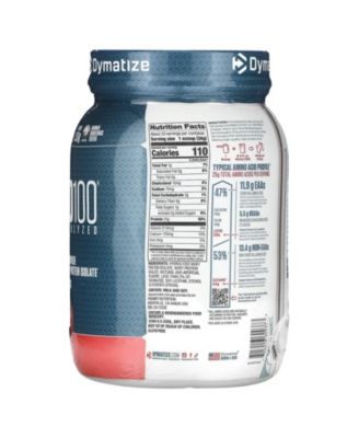 ISO100 Hydrolyzed  100% Whey Protein Isolate  Strawberry  -  1.34 lb (610 g)
