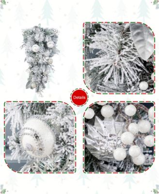 30" Christmas Ornament and Berry Teardrop