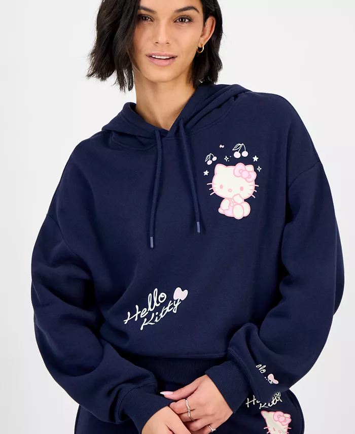Juniors' Hello Kitty Fleece  Hoodie - thumbnail 2