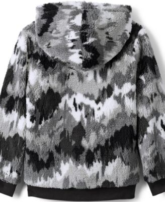 Girls Reversible High Pile Fleece Hoodie