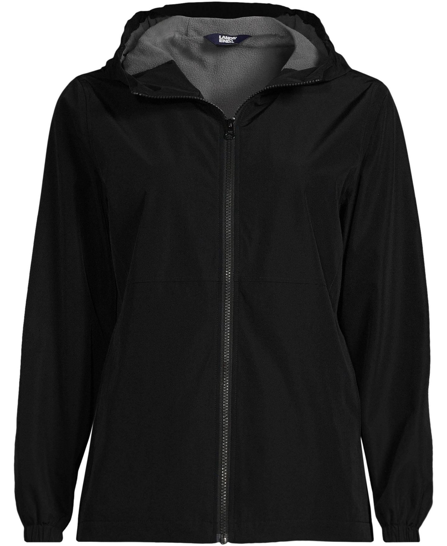 Женская куртка Lands' End Rain Jacket, цвет: Чёрный — фото 4