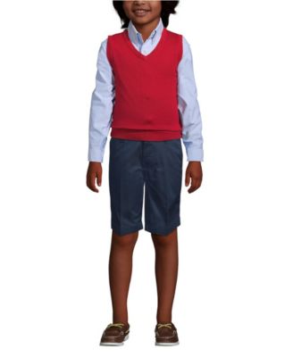 Girls Cotton Modal Fine Gauge Sweater Vest