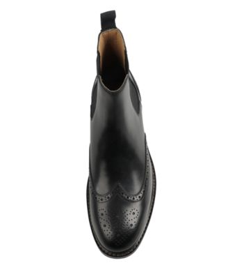 Men's Hughgo Leather Pull-On Block Heel Boots, Macy's Exclusive