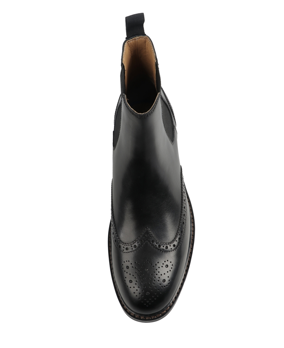 Bar Iii Men's Hughgo Leather Pull-on Block Heel Boots, Macy's Exclusive In Black