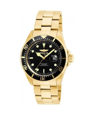 Men's 22062 Pro Diver Quartz 3 Hand Black Dial Watch