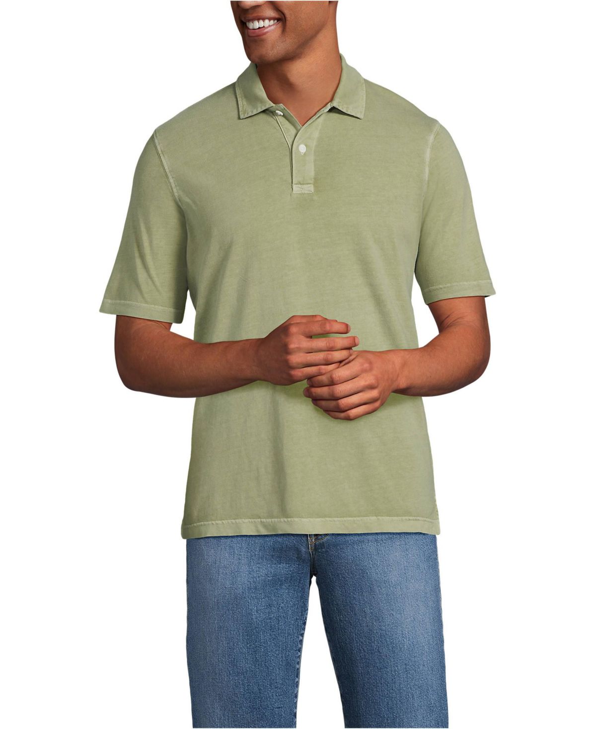 Мужское поло Super T с коротким рукавом, выцветшее на солнце