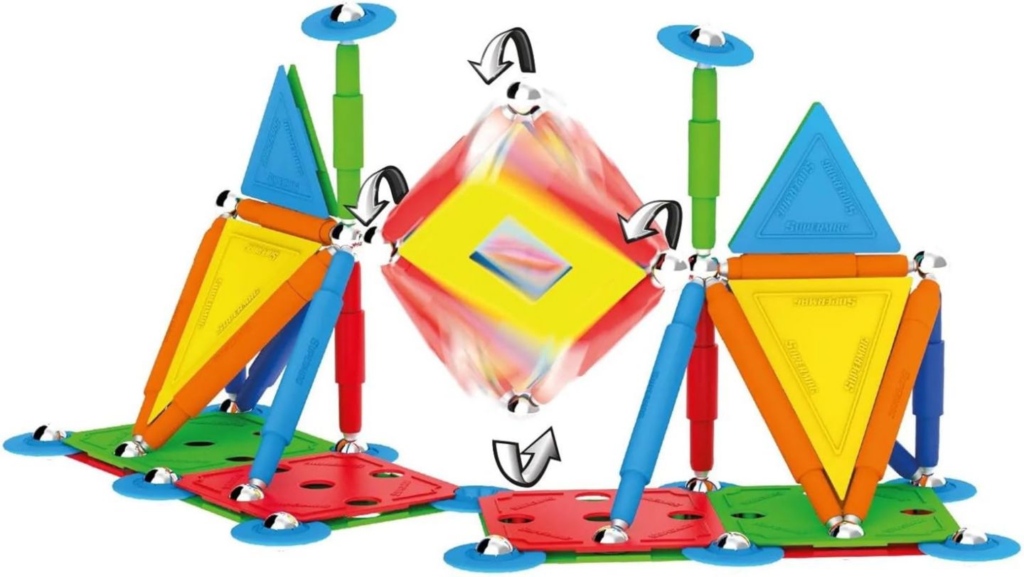 Детский конструктор Tinamiri SuperMag Multicolor 85 — фото 3