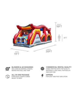 Shadow Obstacle Course Bounce House for Kids and Adults – Piece 2 (with Blower)