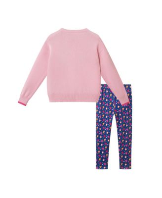 Toddler Girls Toddler/Child Hearts Chenille Sweater Set