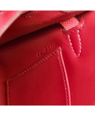 Pre-Owned Hermes Kelly 20 Handbag Tricolor Epsom with Palladium Hardware