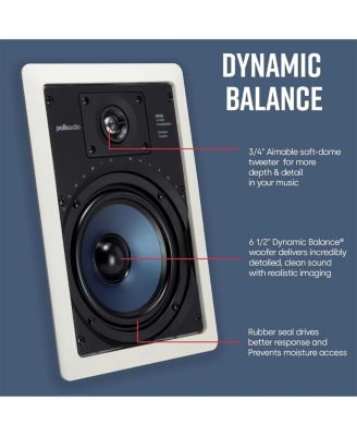 RC65i 2 Way In Wall Speakers - 8 Pack (White)