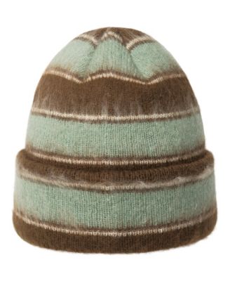 Men's Fuzzy Stripe Beanie Pull-Ons & Beanies