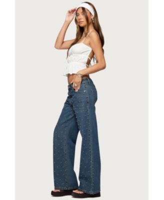 Women's Esmay Studded Low Rise Jeans