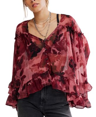 Women's Day Dreaming V-Neck Blouse