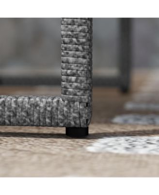 3PCS Patio Furniture Set Wicker Bistro Set with Cushions,