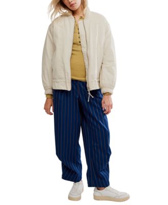 Women's Jax Washed Bomber Long Sleeve Jacket