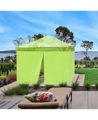 Set of 4 Sidewall UV30+ Fits 10x10ft Canopy Tent Zipper Outdoor Party Green