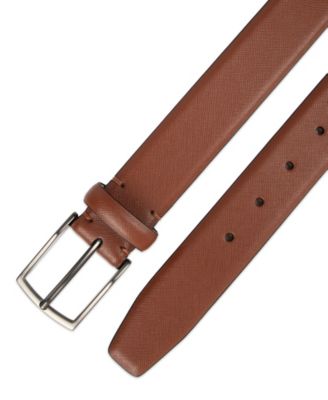 Men's Modern Feather Edge Saffiano Dress Belt