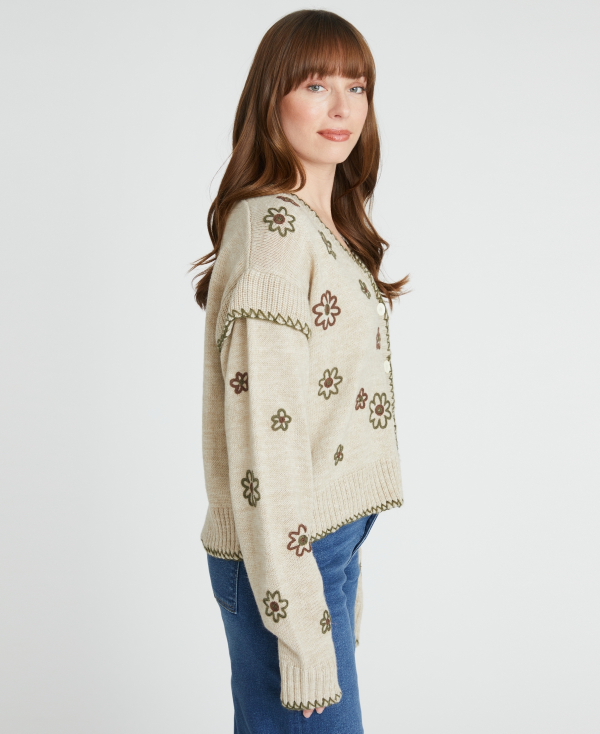Driftwood Women's Long Sleeve Floral Cardigan In Multi