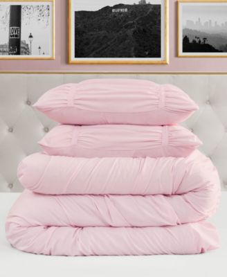 Ribbon Ruched 3-Pc. Comforter Set, Full/Queen