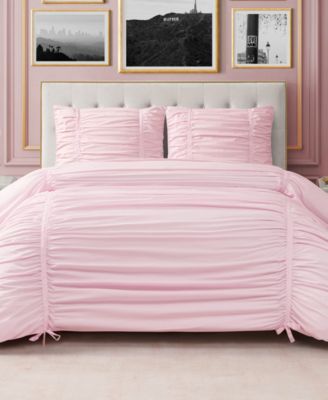 Ribbon Ruched 3-Pc. Comforter Set, King