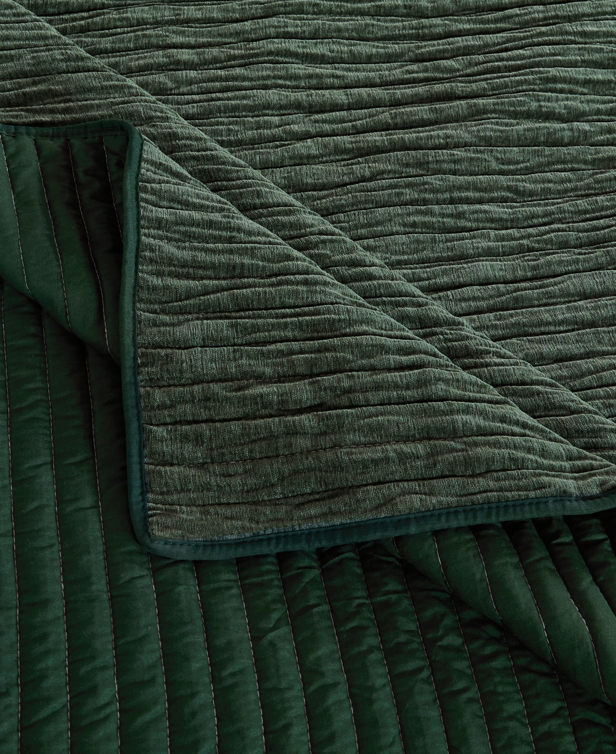 Greenland Home Fashions Velvet Crush Textured 3-pc. Quilt Set, King In Green