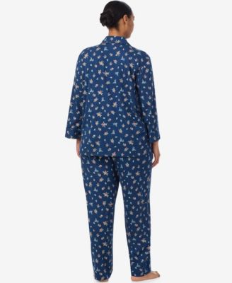 Plus Size 2-Piece Pajama Top and Pant Set