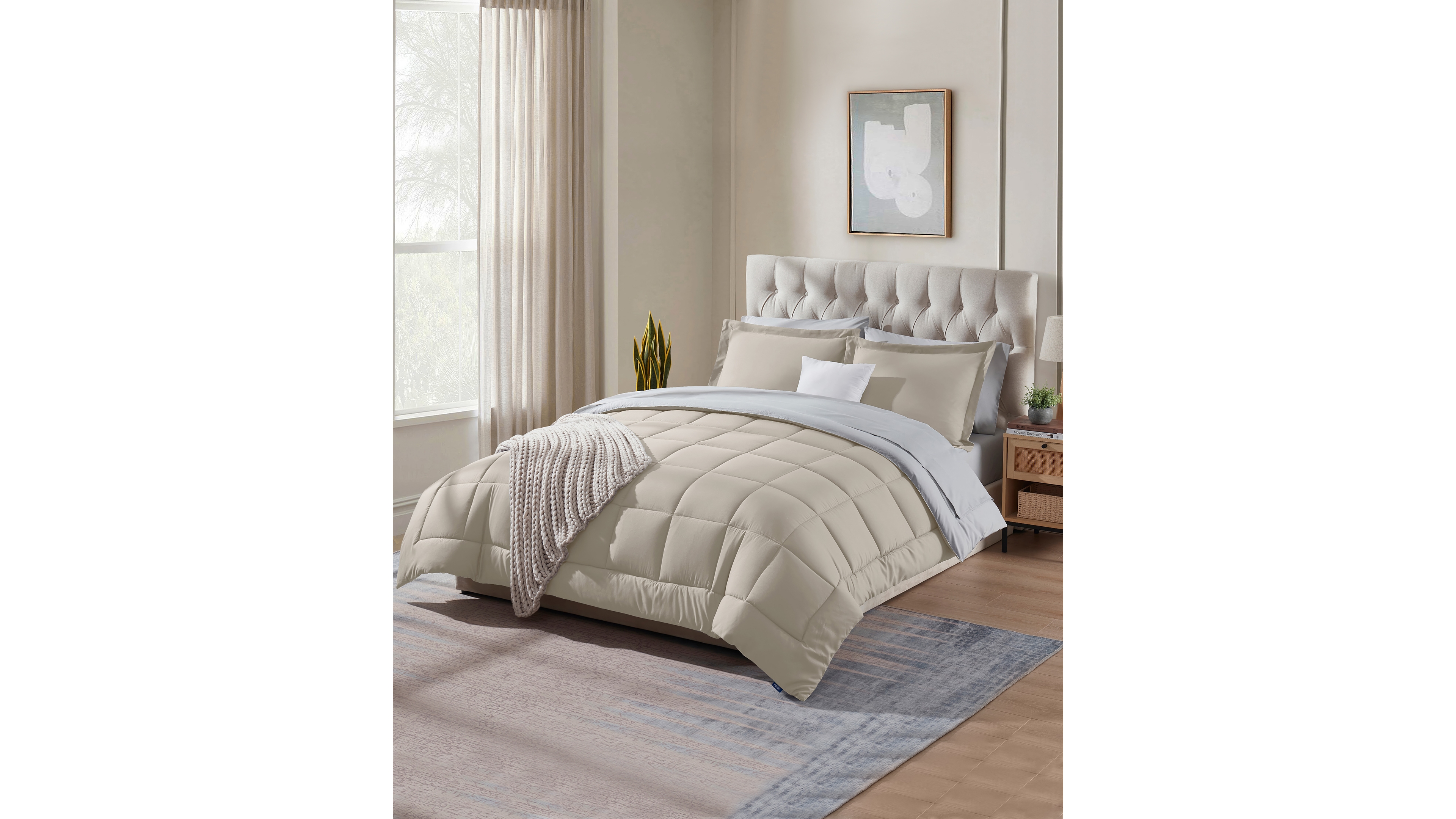 Nestl Luxury Soft Reversible 7-Pc. Comforter Set, King