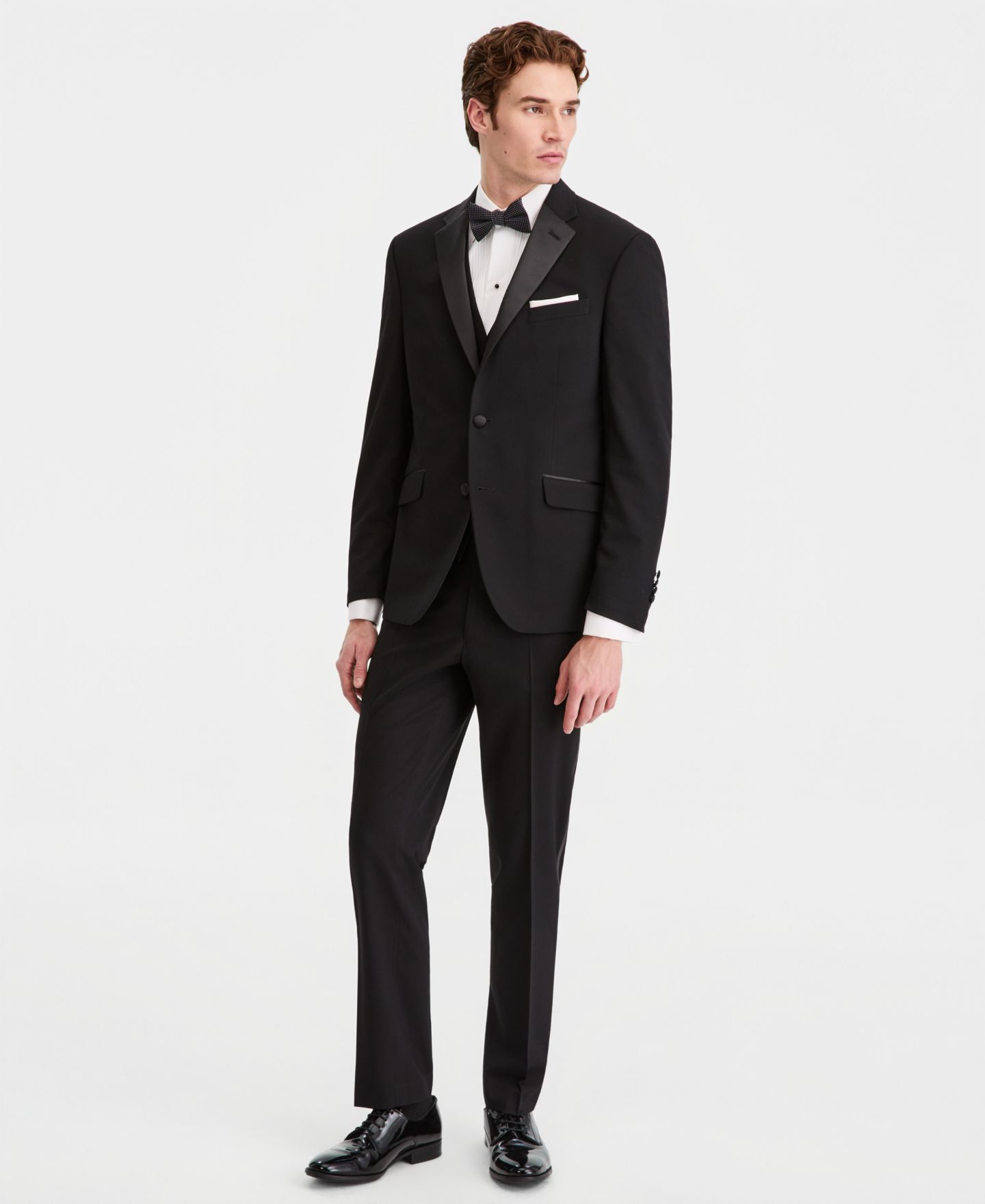 Мужской пиджак Kenneth Cole Reaction Slim-Fit Techni-Cole Tuxedo, цвет: Чёрный — фото 2