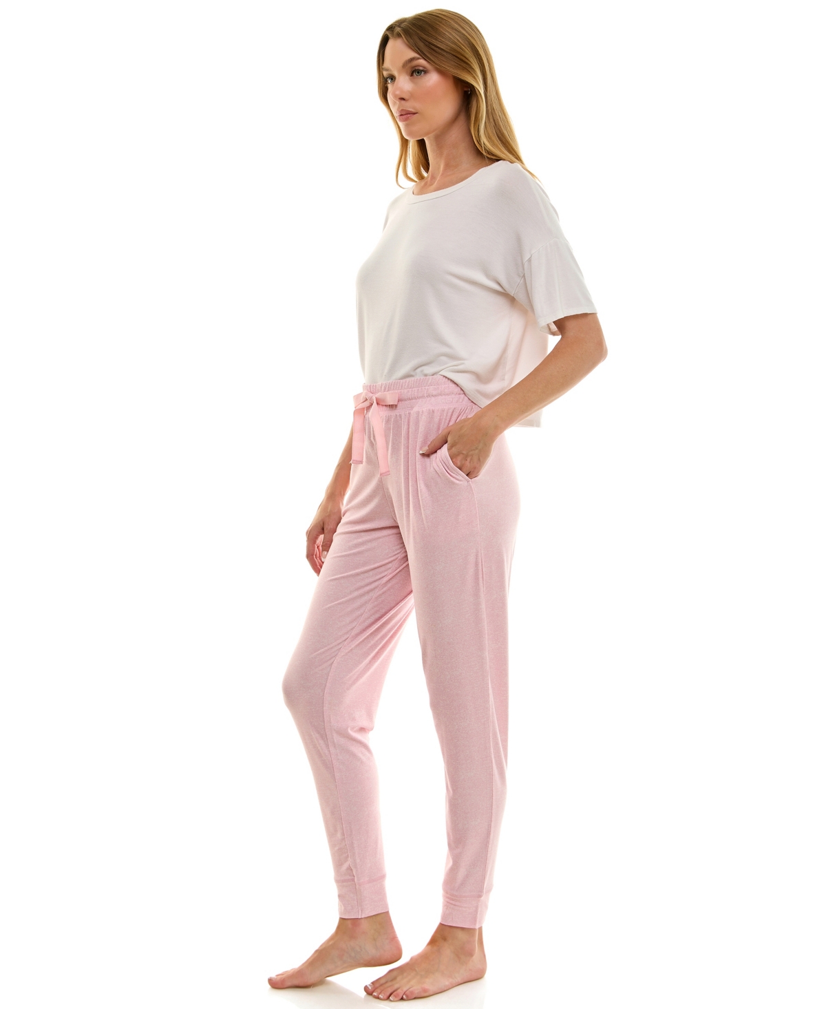 Roudelain Women's Ultra-soft Jogger Pajama Bottoms, Set Of 2 In Multi