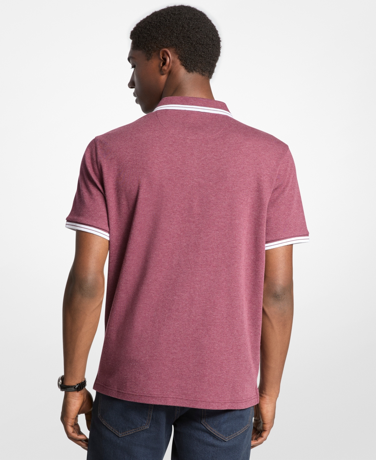 Michael Kors Men's Greenwich Polo Shirt In Purple