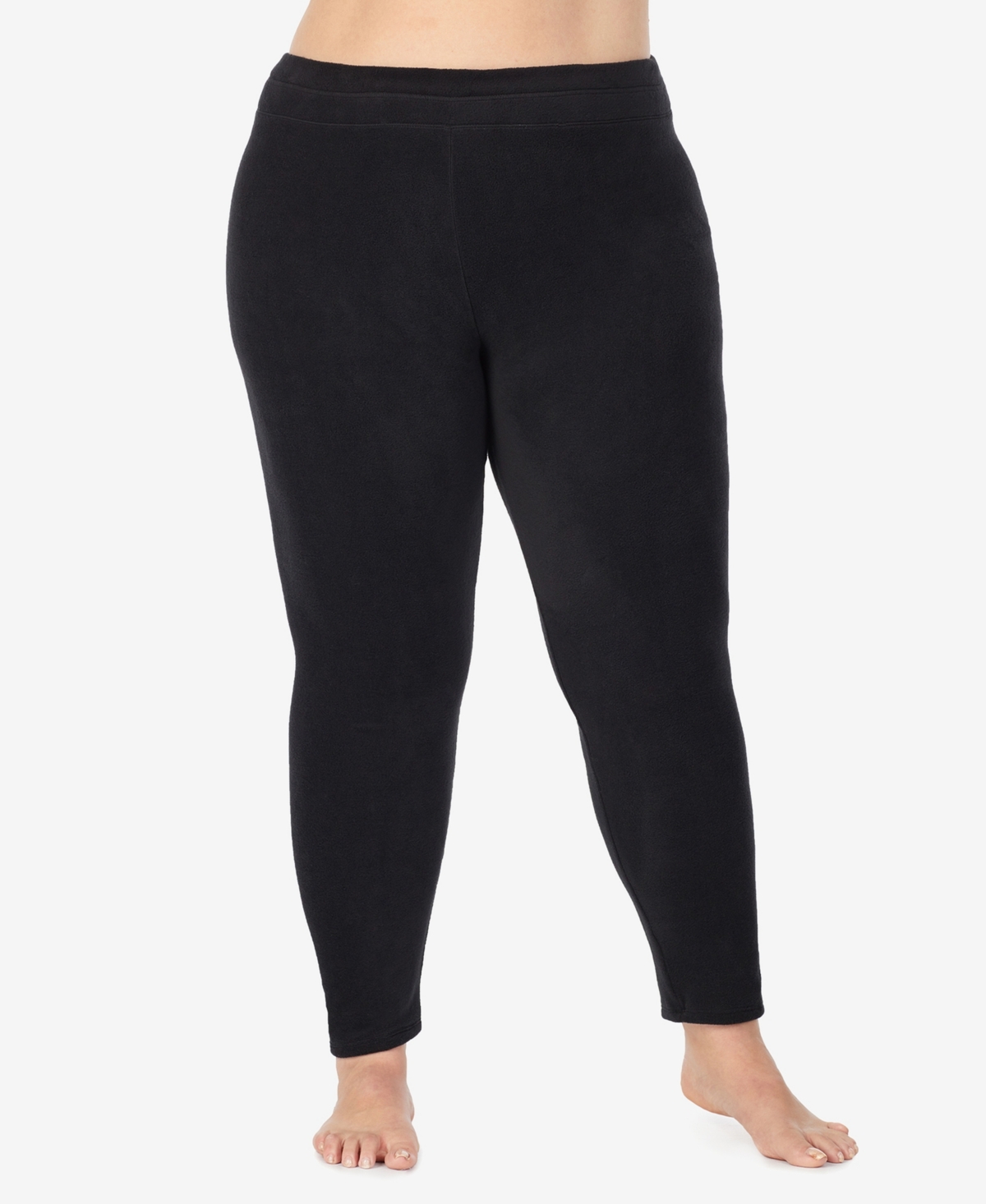 Cuddl Duds Plus Size Fleecewear Stretch Leggings In Black