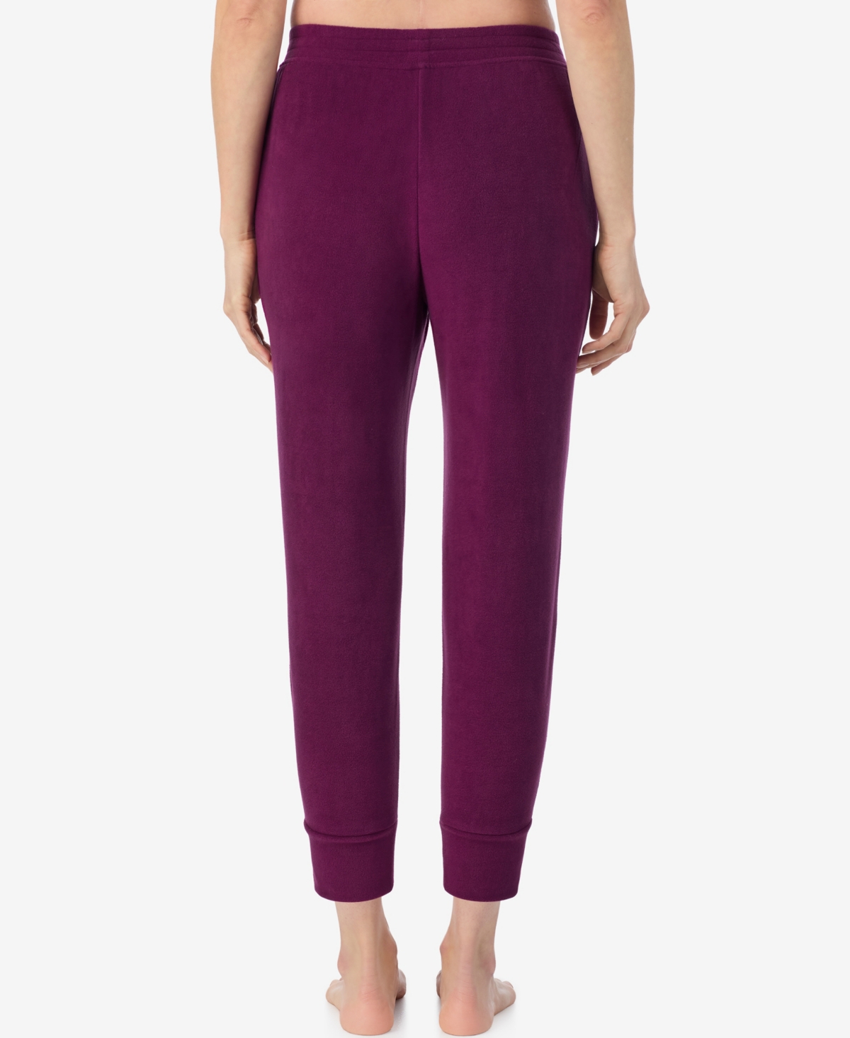 Cuddl Duds X Jennifer Lake Fleecewear With Stretch Cropped Jogger In Purple