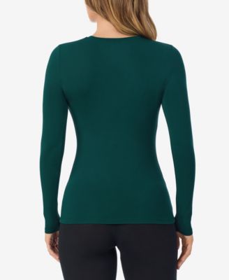 Softwear with Stretch Long-Sleeve Layering Top