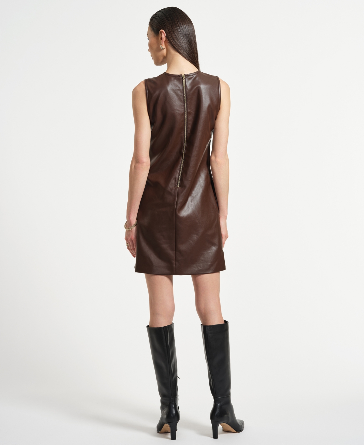 Isaac Mizrahi Women's A-line Crewneck Shift Dress In Animal Print