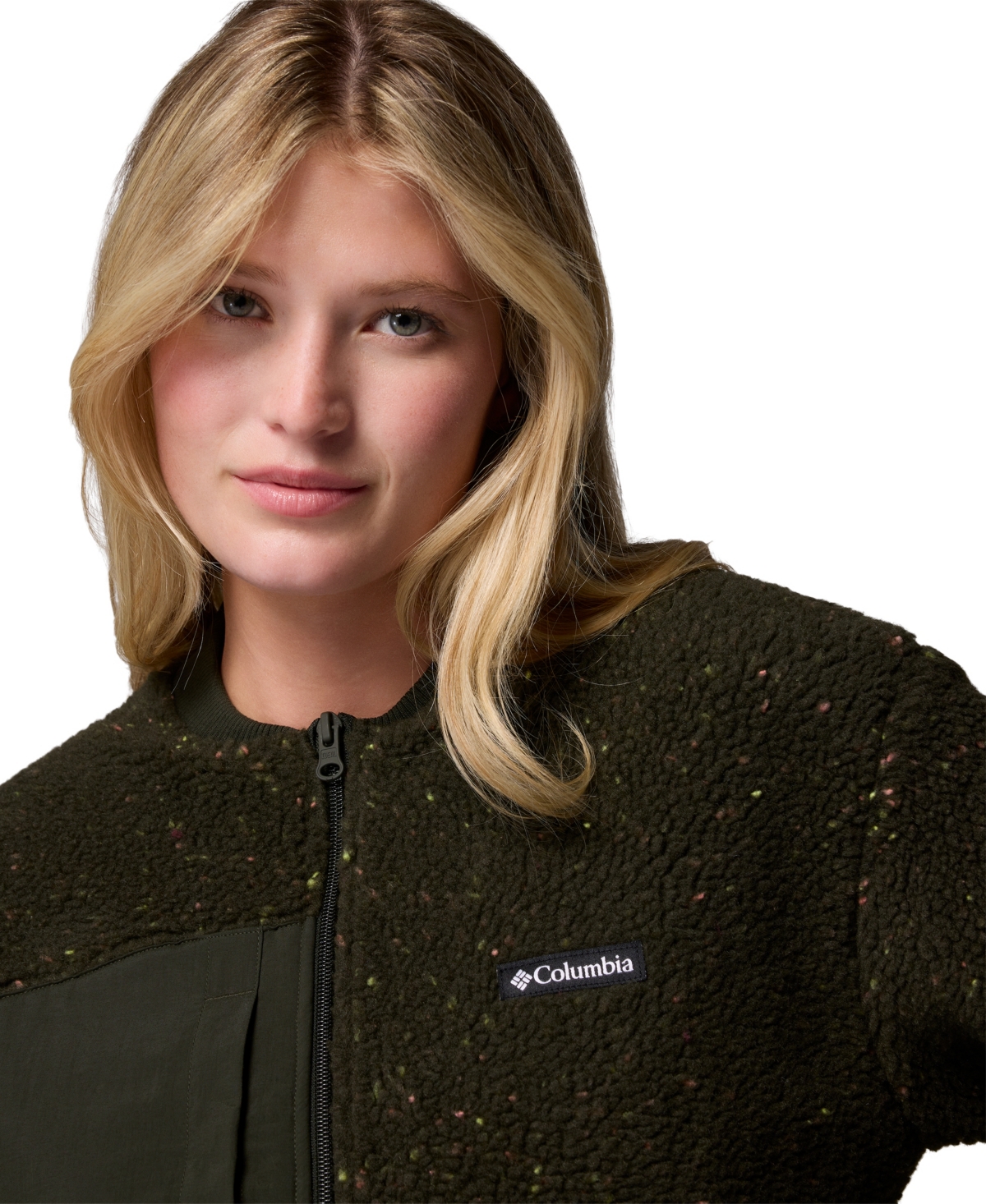Columbia Women's Stellar Path Full Zip Bomber Jacket In Black