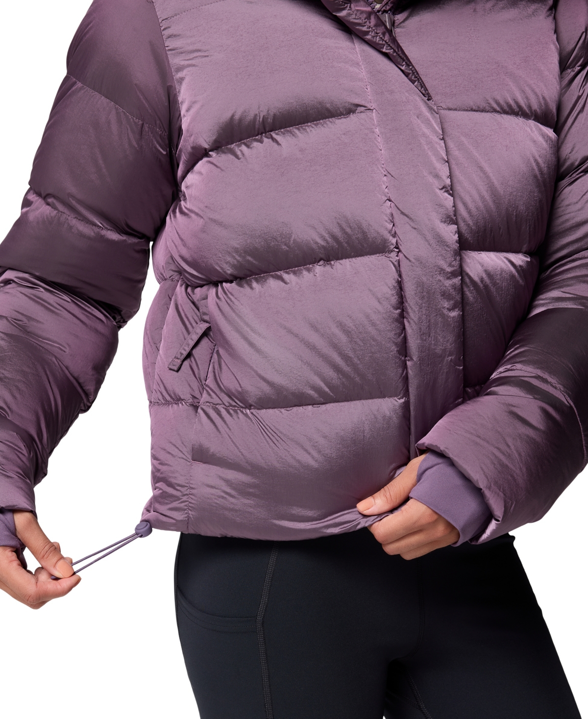 Columbia Women's Amaze Puffer Hooded Jacket In Purple